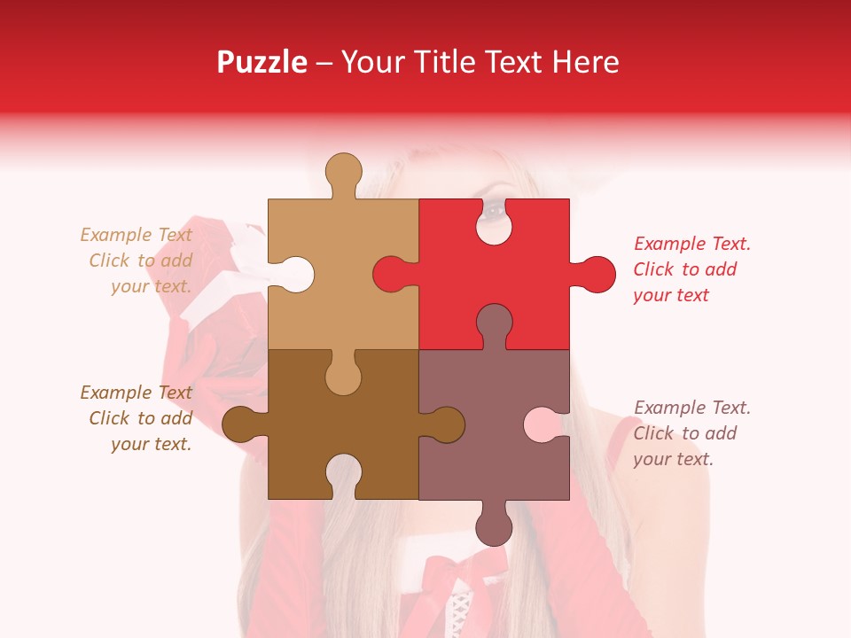 Happiness Excited White PowerPoint Template