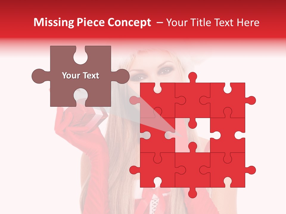 Happiness Excited White PowerPoint Template