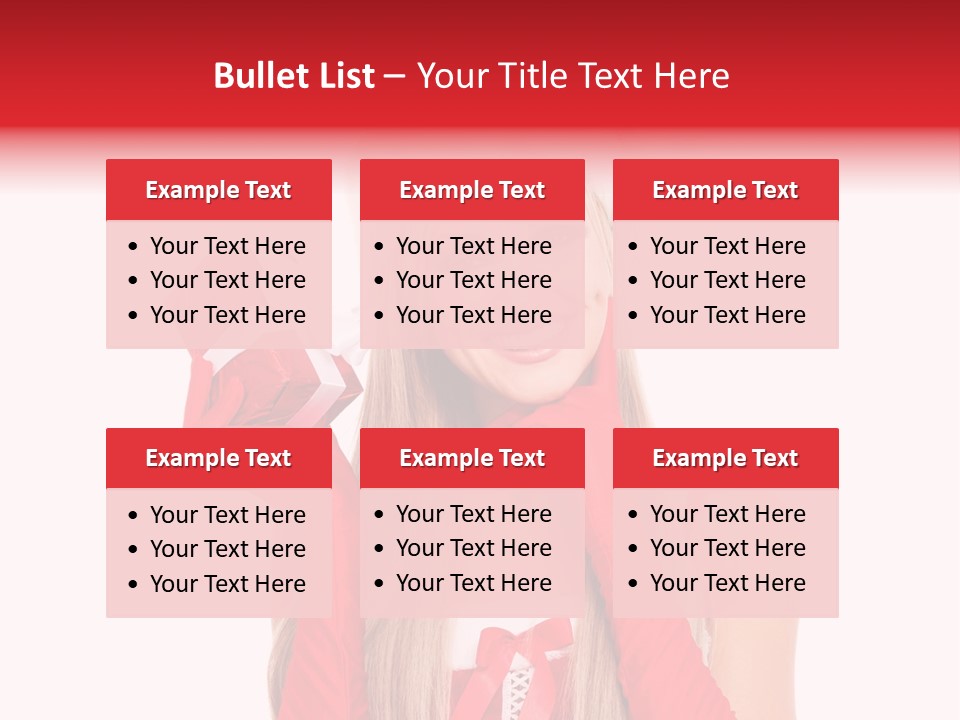 Happiness Excited White PowerPoint Template