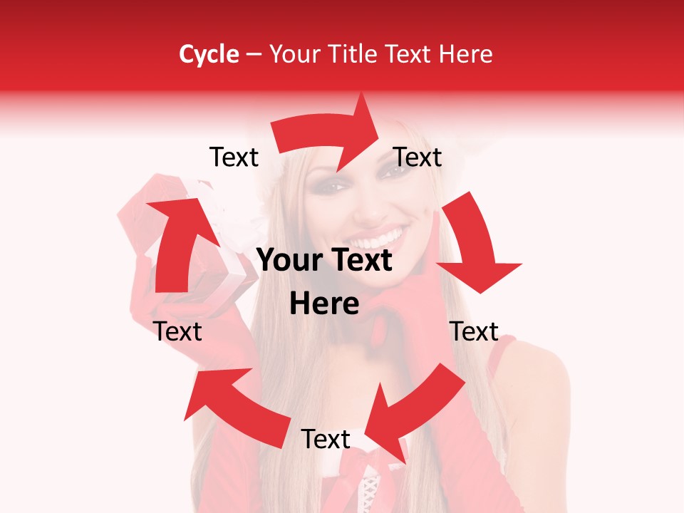 Happiness Excited White PowerPoint Template