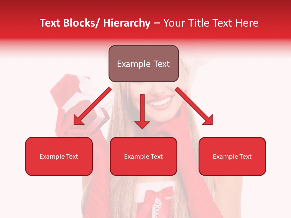 Happiness Excited White PowerPoint Template