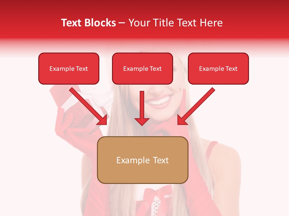Happiness Excited White PowerPoint Template