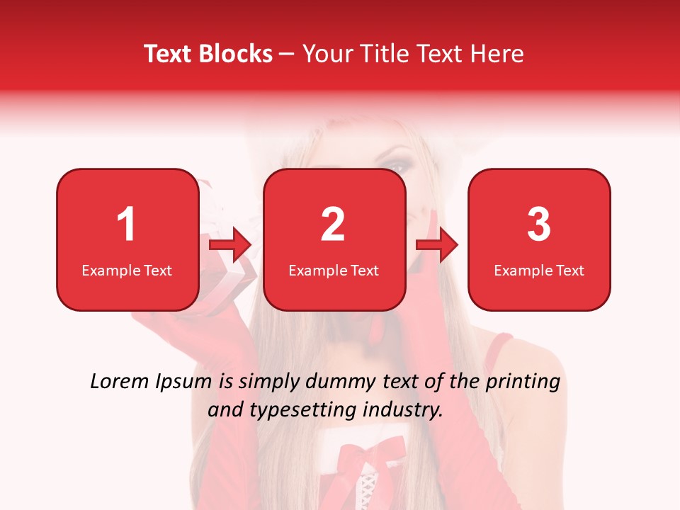 Happiness Excited White PowerPoint Template