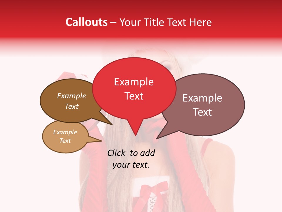 Happiness Excited White PowerPoint Template