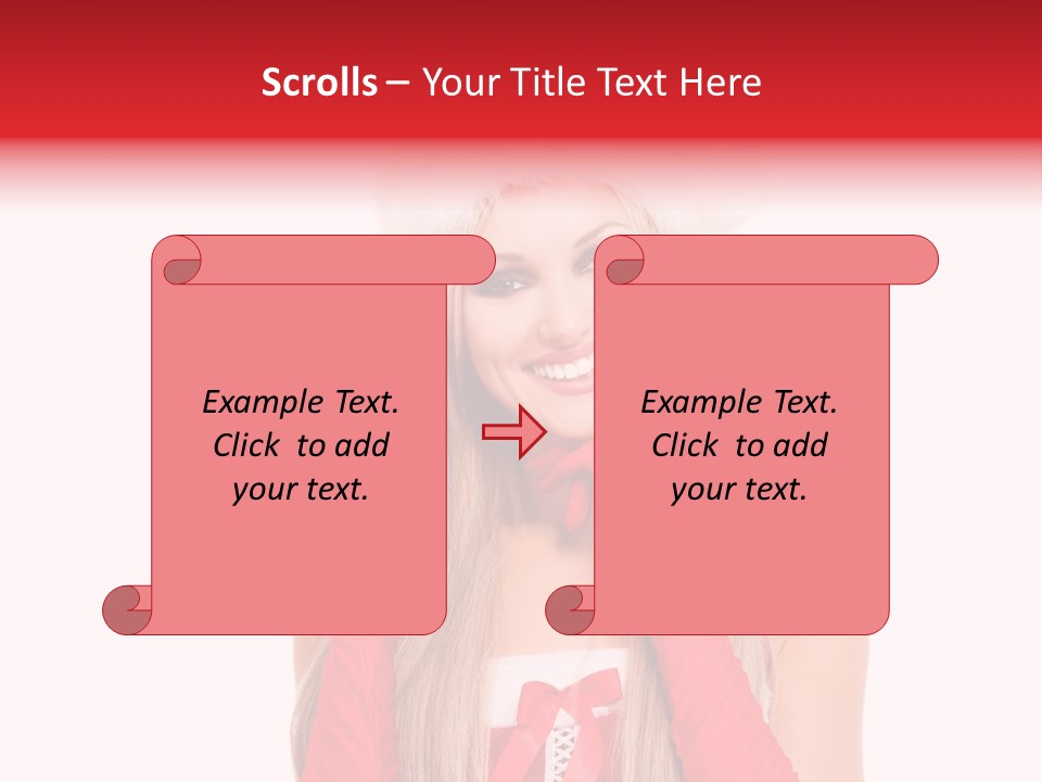 Happiness Excited White PowerPoint Template