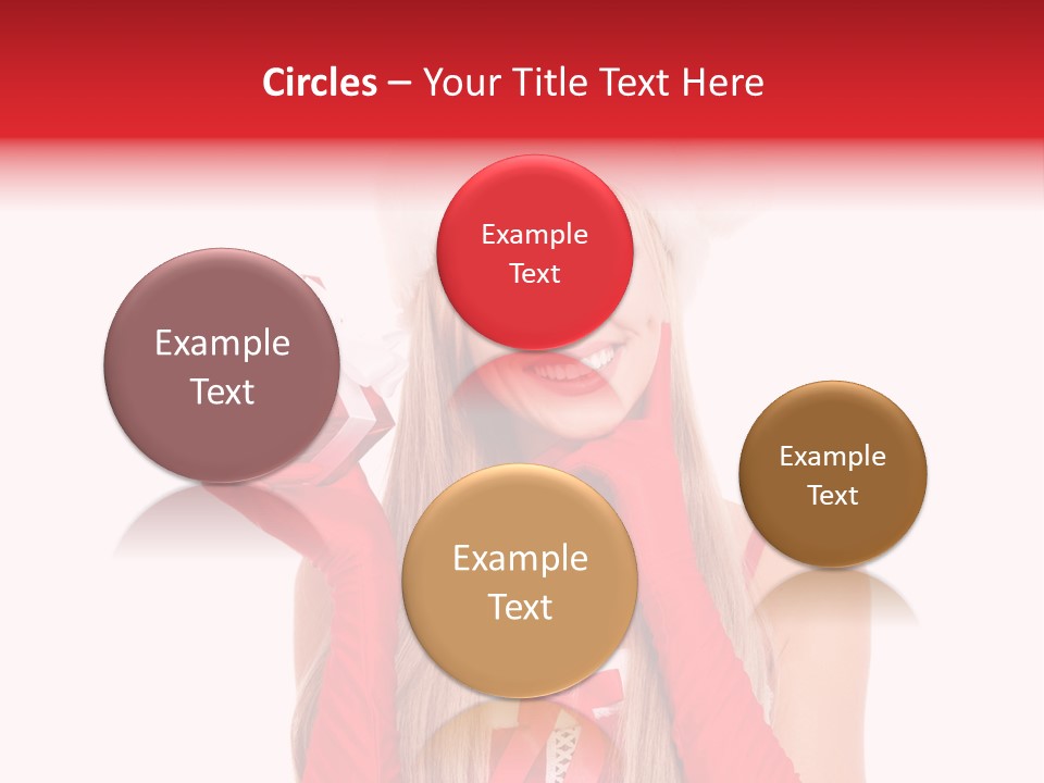 Happiness Excited White PowerPoint Template