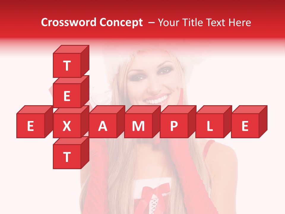 Happiness Excited White PowerPoint Template