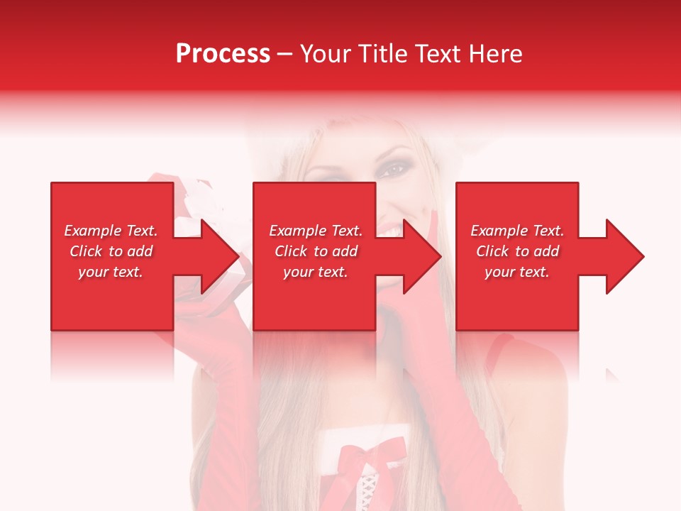 Happiness Excited White PowerPoint Template