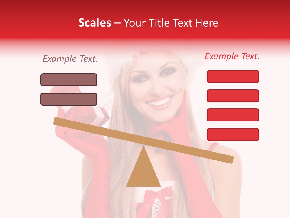 Happiness Excited White PowerPoint Template