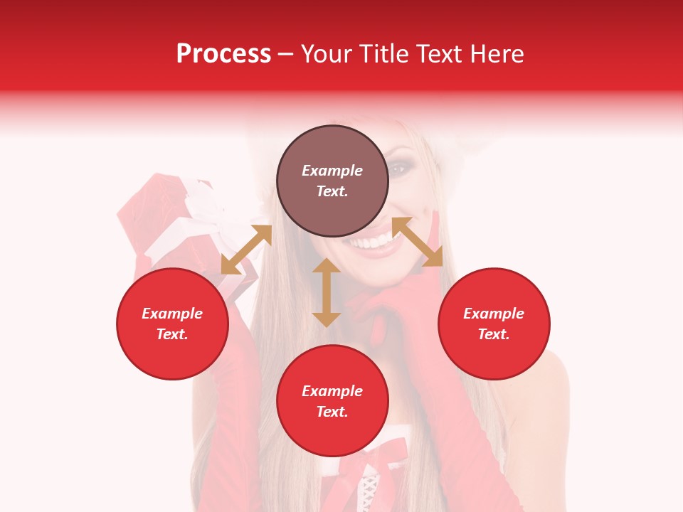 Happiness Excited White PowerPoint Template