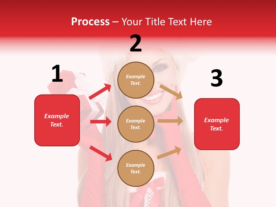 Happiness Excited White PowerPoint Template