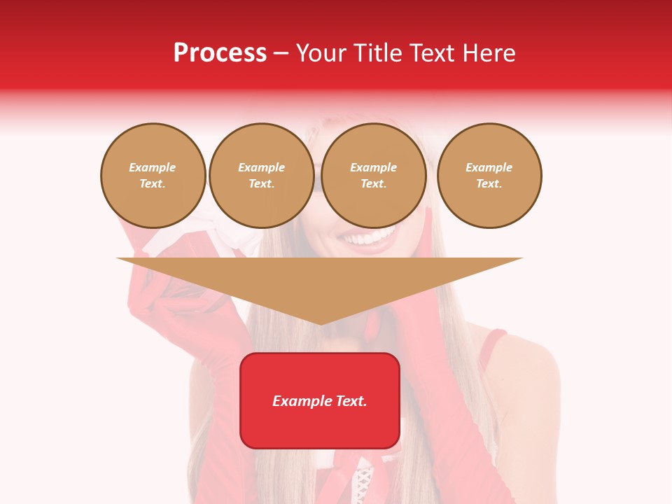 Happiness Excited White PowerPoint Template