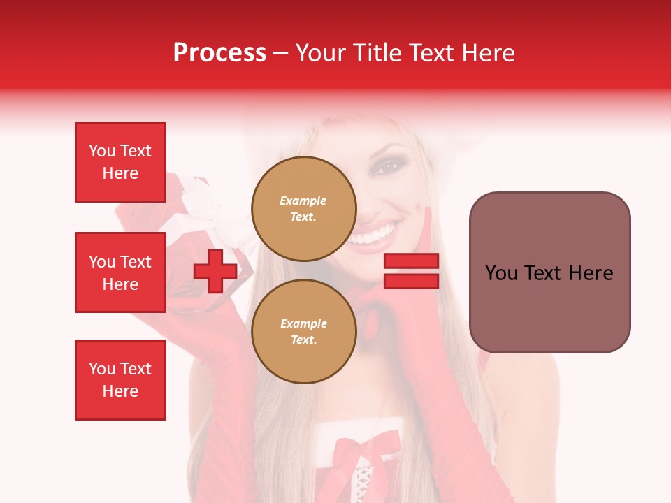 Happiness Excited White PowerPoint Template