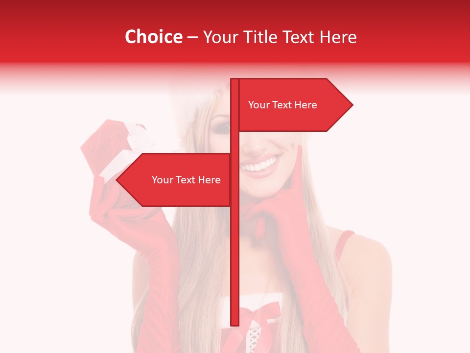 Happiness Excited White PowerPoint Template