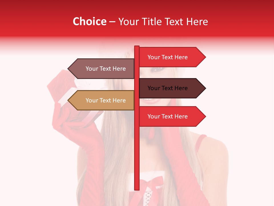 Happiness Excited White PowerPoint Template