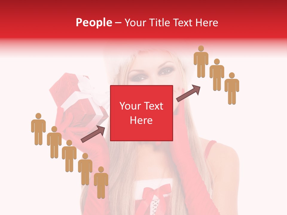 Happiness Excited White PowerPoint Template