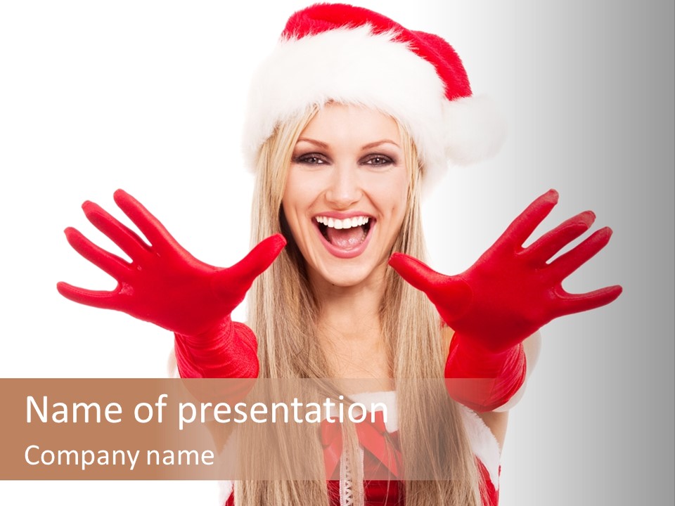 New Girl Young PowerPoint Template