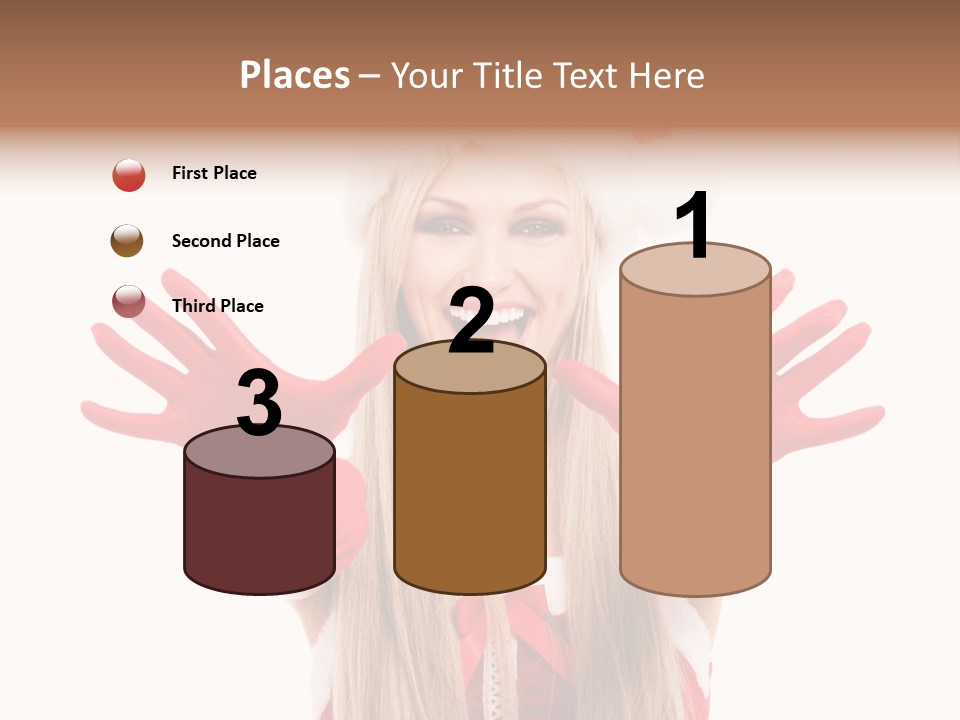 New Girl Young PowerPoint Template