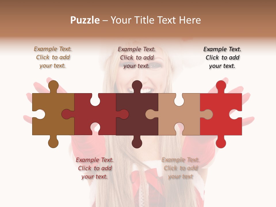 New Girl Young PowerPoint Template