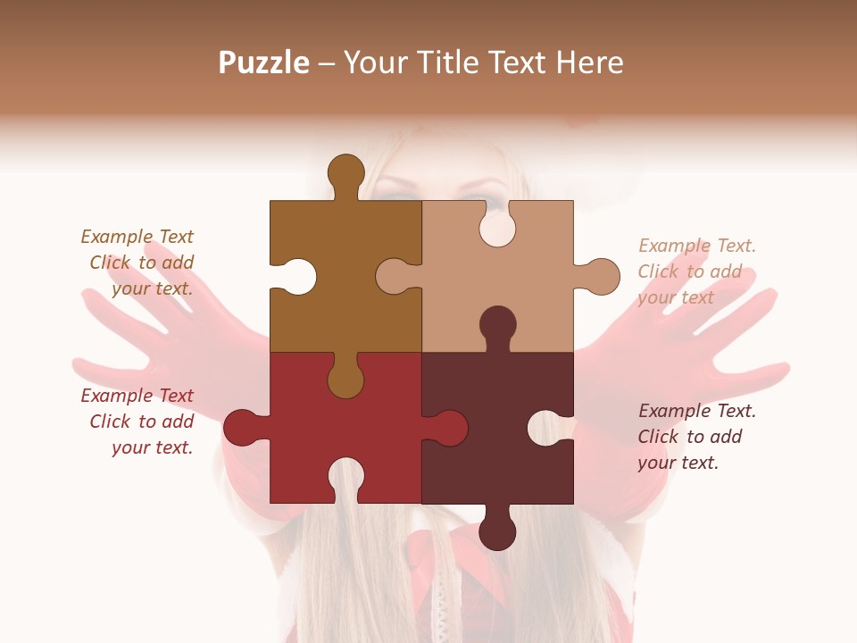 New Girl Young PowerPoint Template