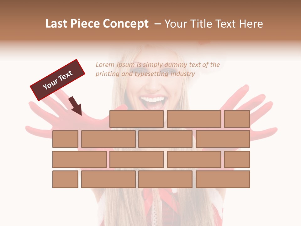 New Girl Young PowerPoint Template