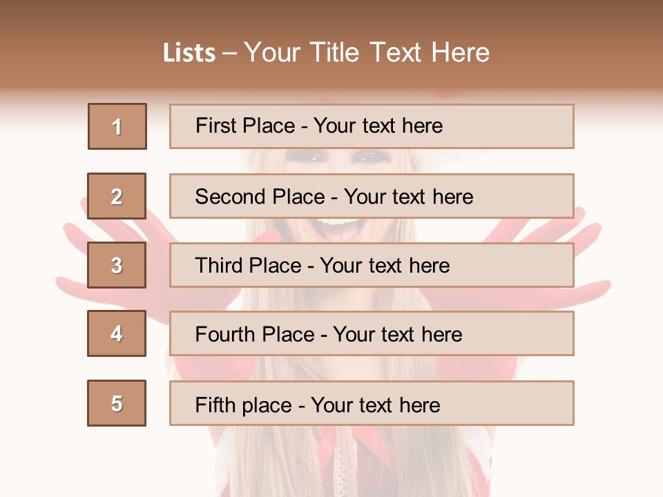 New Girl Young PowerPoint Template
