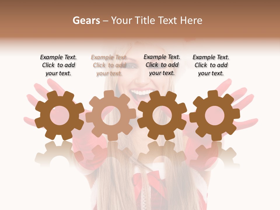 New Girl Young PowerPoint Template