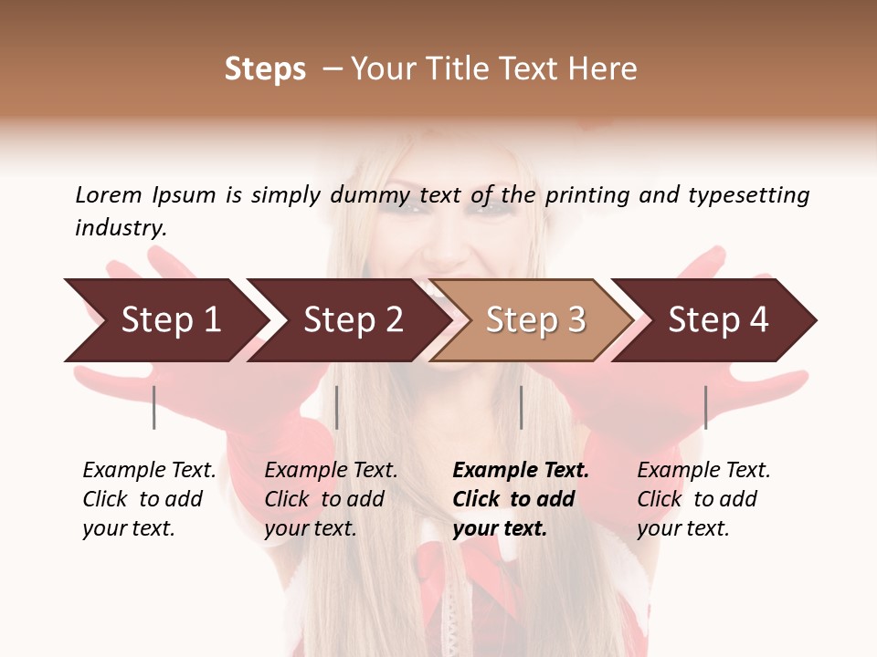 New Girl Young PowerPoint Template