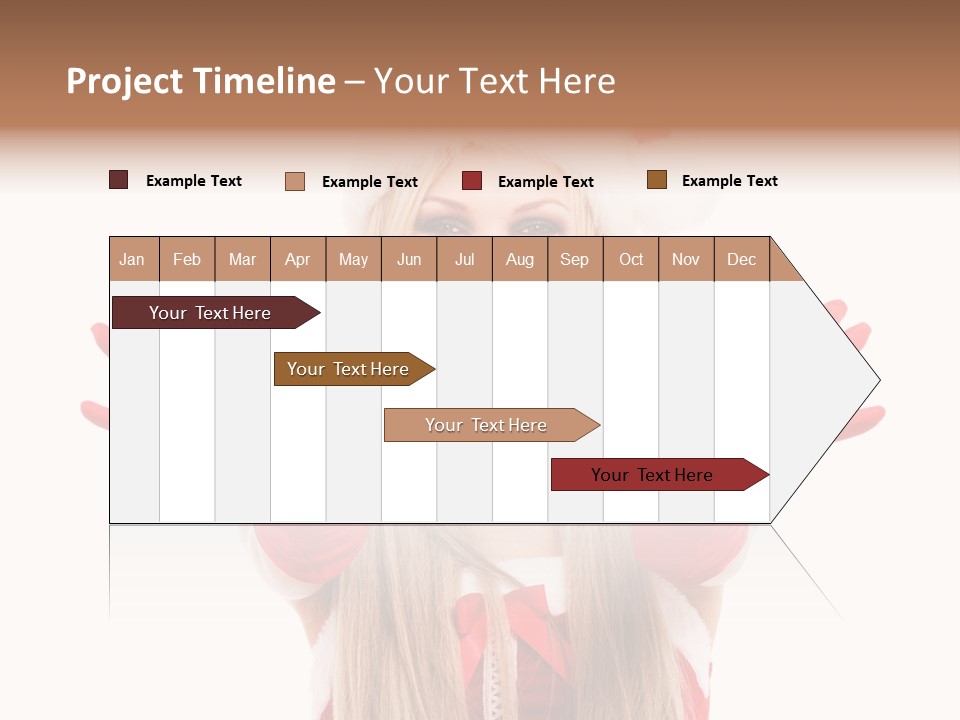 New Girl Young PowerPoint Template