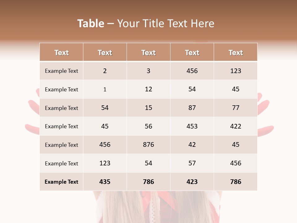 New Girl Young PowerPoint Template