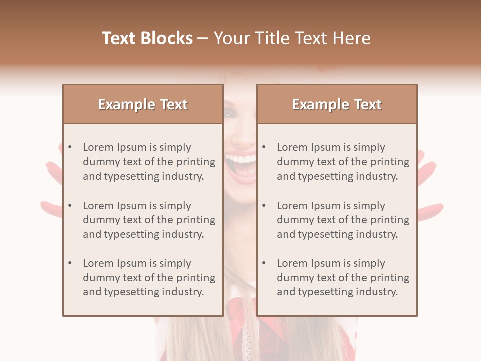 New Girl Young PowerPoint Template