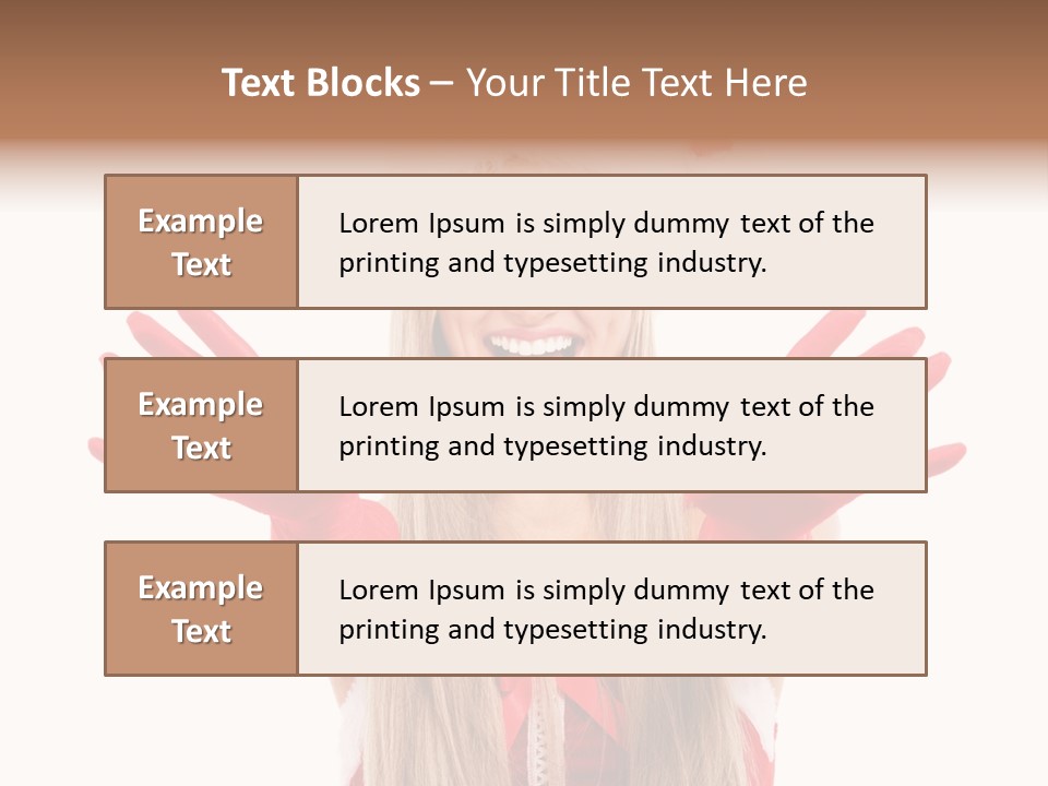 New Girl Young PowerPoint Template