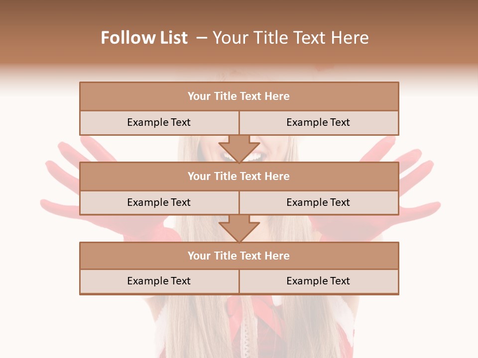 New Girl Young PowerPoint Template