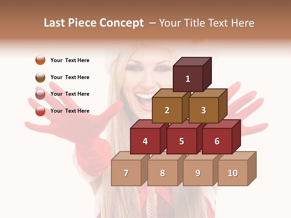 New Girl Young PowerPoint Template