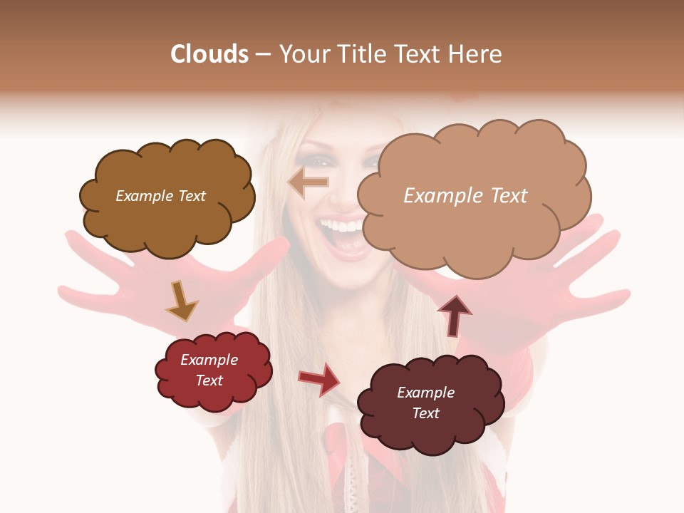 New Girl Young PowerPoint Template