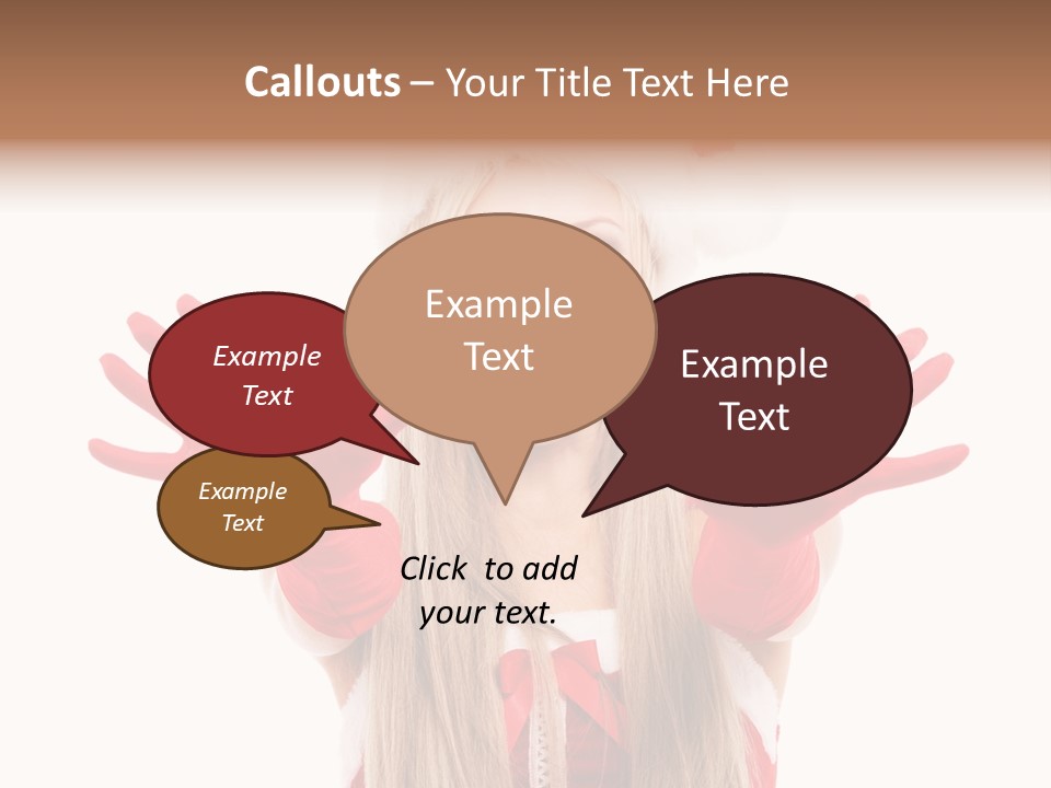 New Girl Young PowerPoint Template