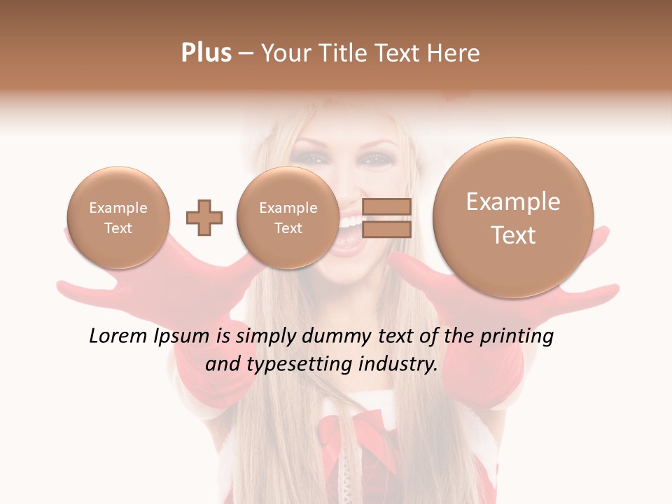 New Girl Young PowerPoint Template
