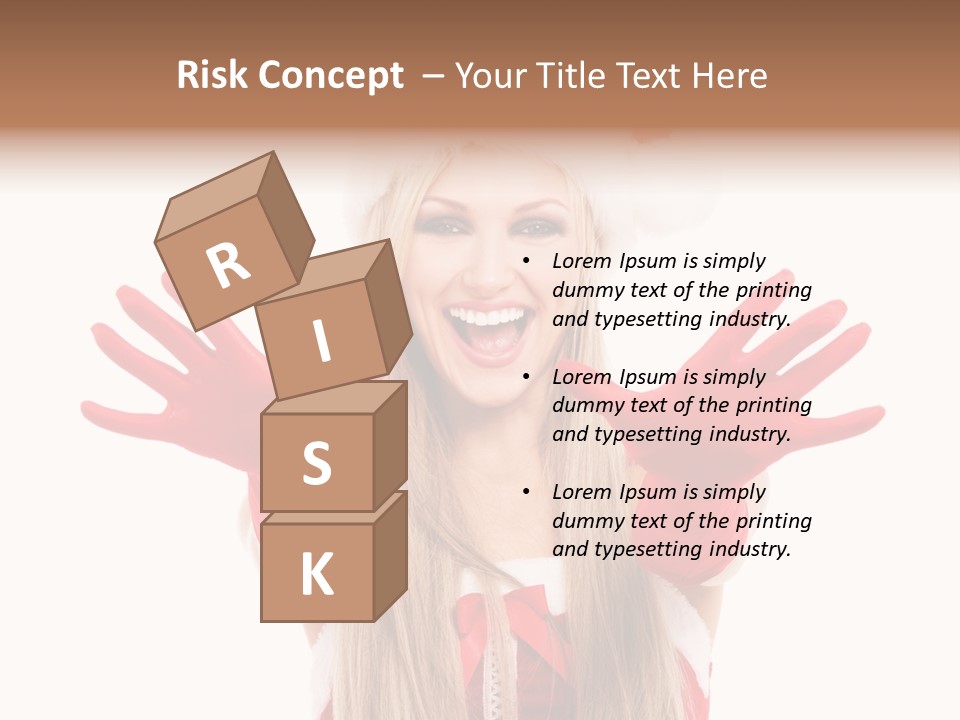 New Girl Young PowerPoint Template