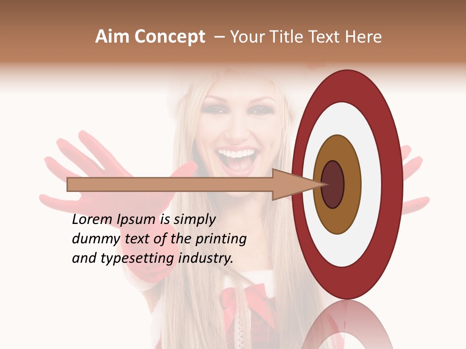 New Girl Young PowerPoint Template