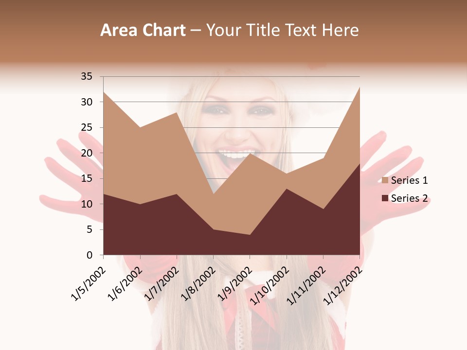 New Girl Young PowerPoint Template