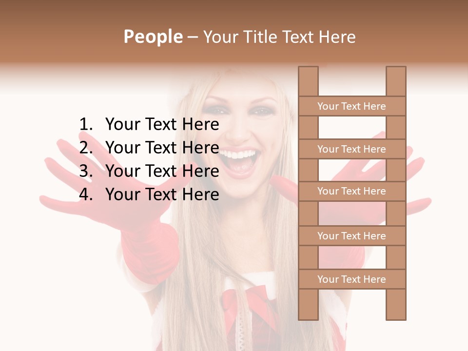 New Girl Young PowerPoint Template