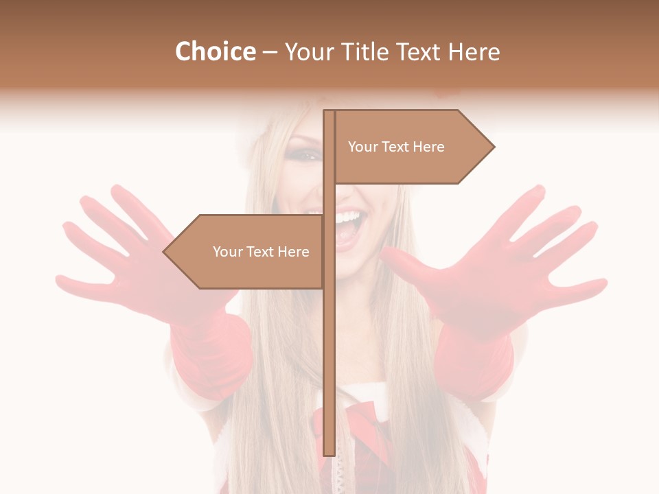 New Girl Young PowerPoint Template