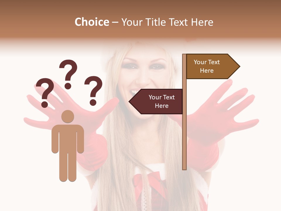 New Girl Young PowerPoint Template