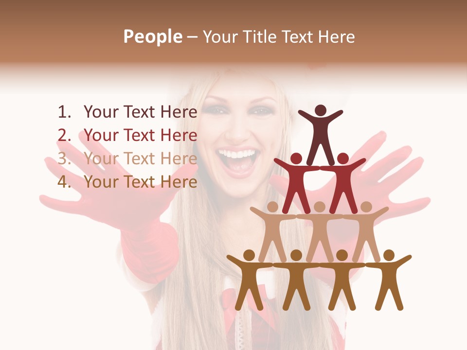 New Girl Young PowerPoint Template