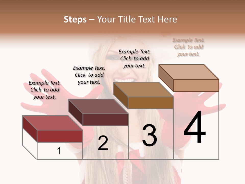 New Girl Young PowerPoint Template