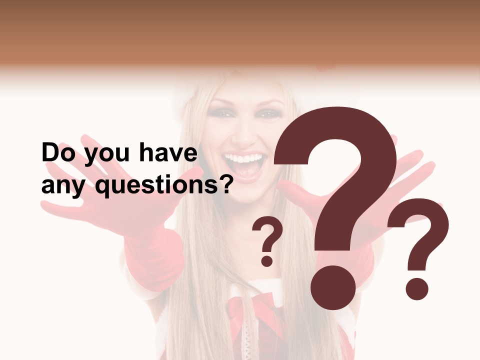 New Girl Young PowerPoint Template