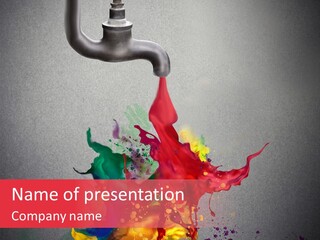 Creative Paint Liquid PowerPoint Template