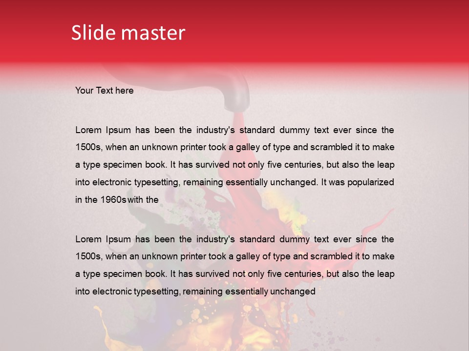 Creative Paint Liquid PowerPoint Template