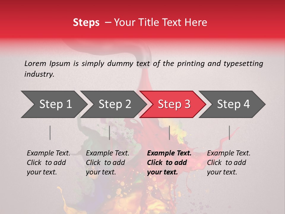 Creative Paint Liquid PowerPoint Template