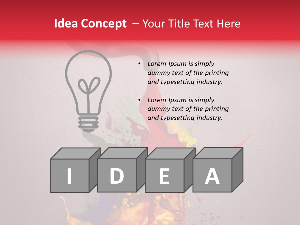Creative Paint Liquid PowerPoint Template